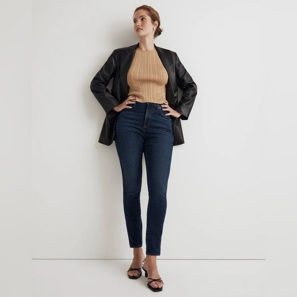 NWT Madewell Curvy 10" High-Rise Skinny Jeans in Kingston Wash